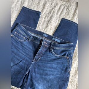 J Jill Authentic Fit Slim Ankle Jean Dark Wash 8 Petite